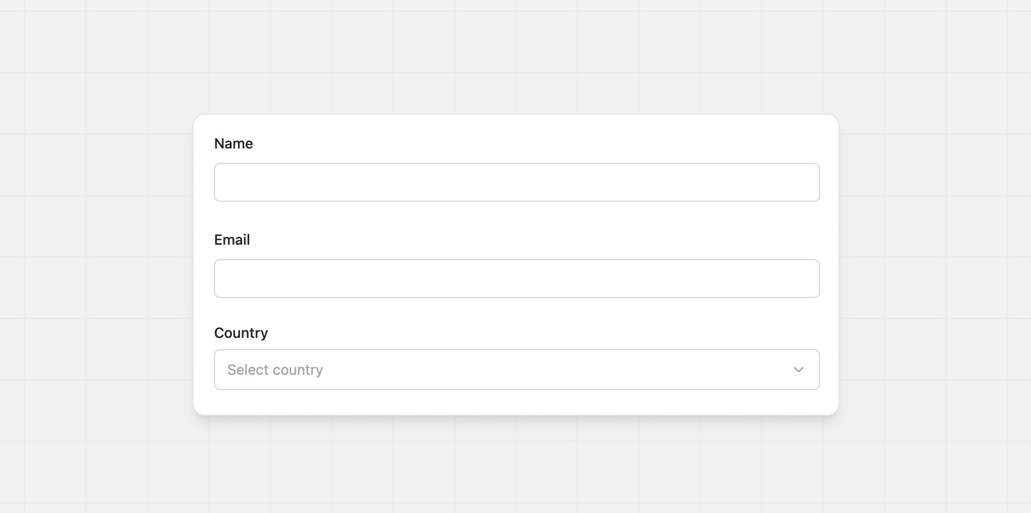 Mandatory fields