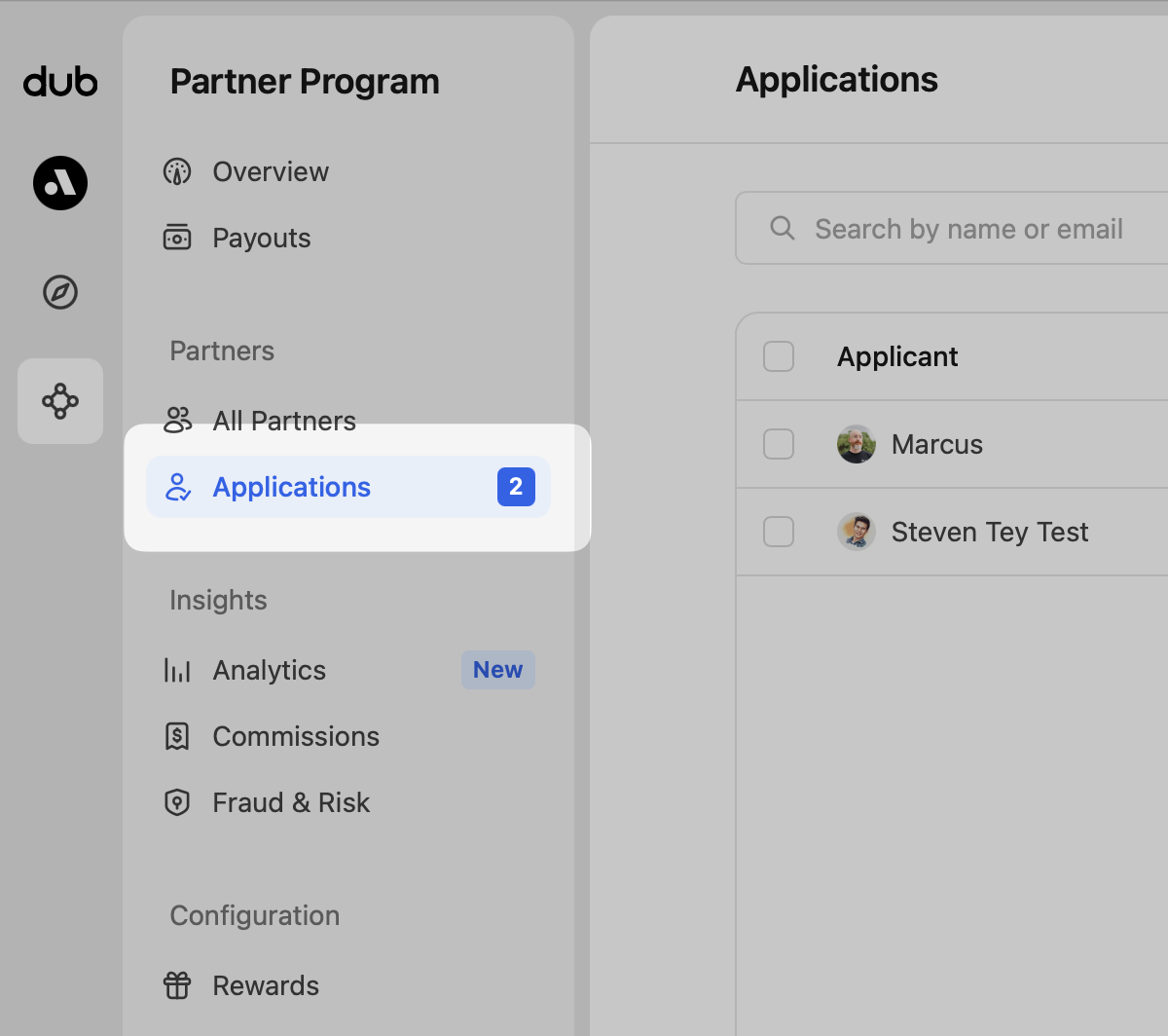 Program applications location