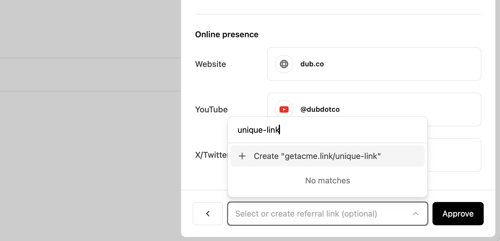 Referral link