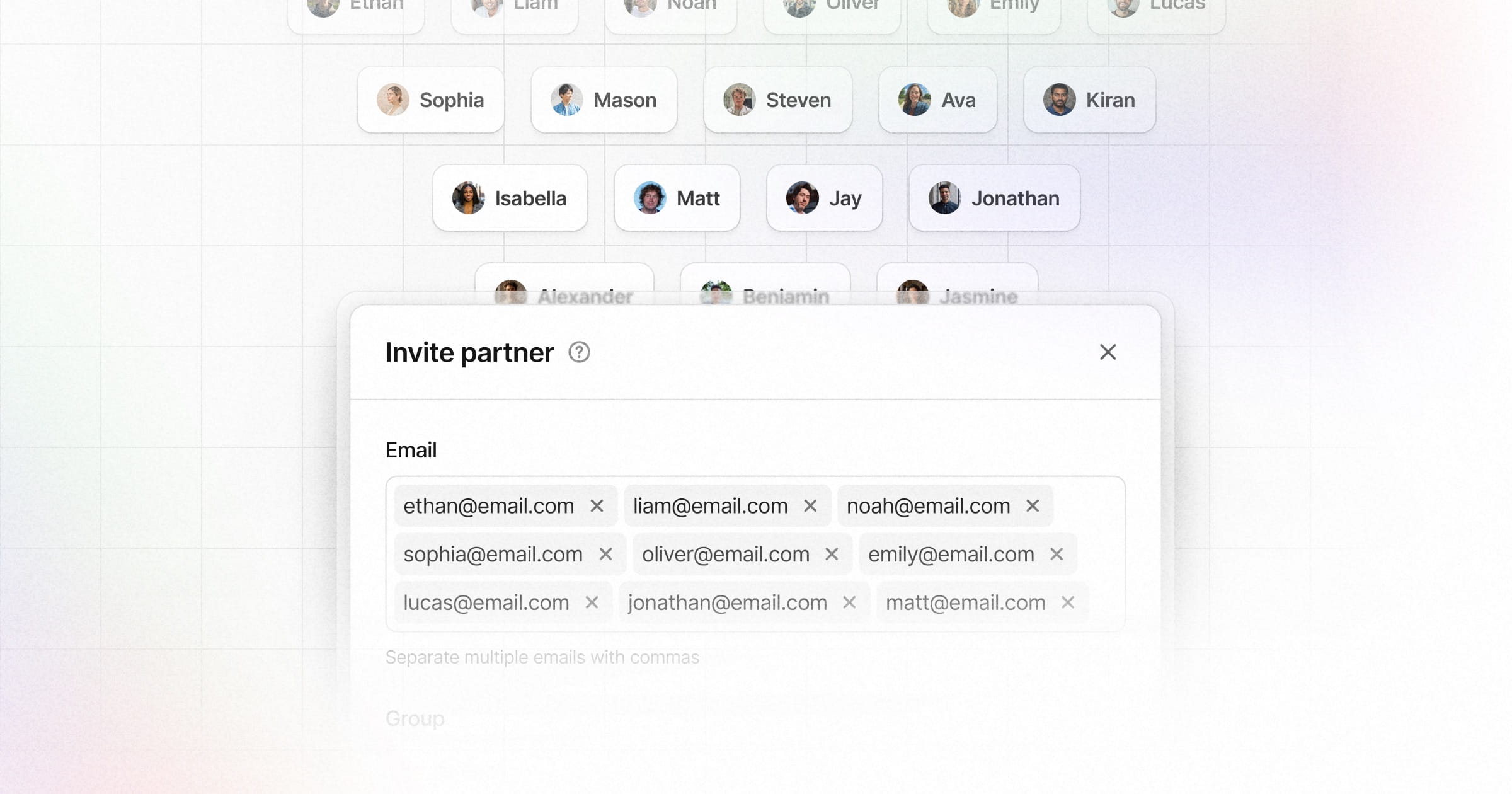 Bulk invite partners (and other updates)