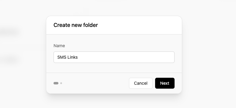 Create new folder