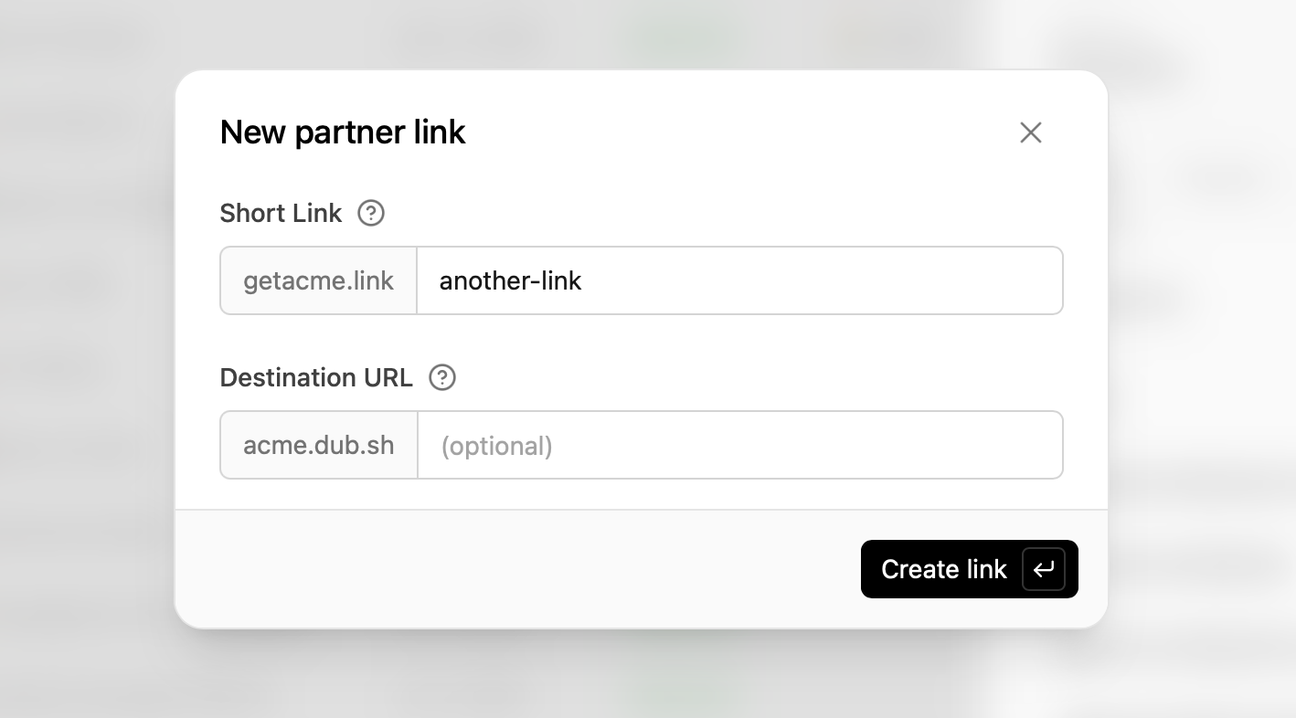 Create partner link