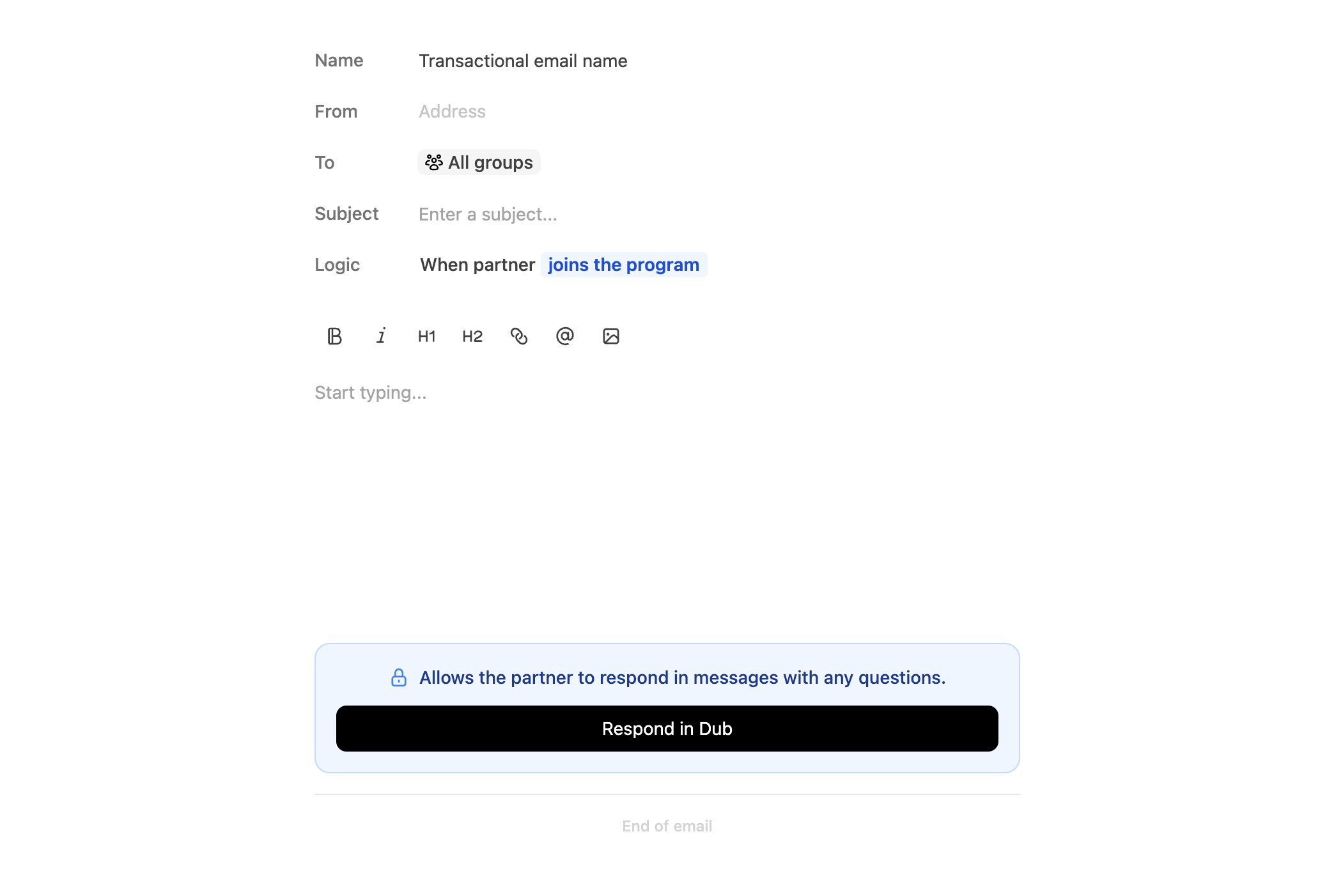 Transactional fields