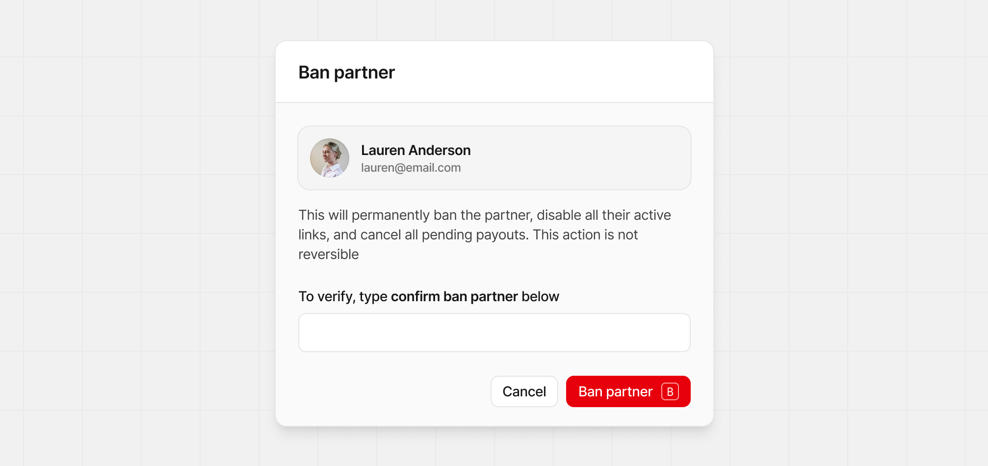 Ban partner