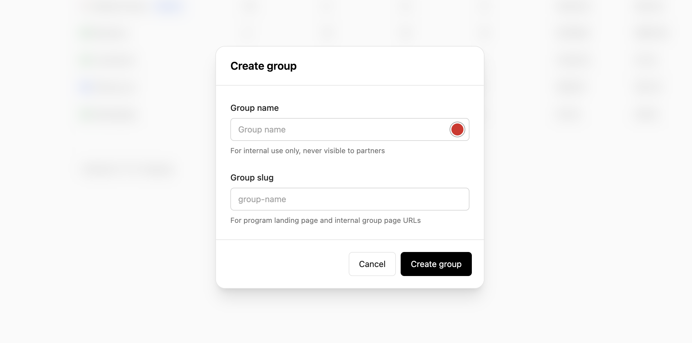 Create group