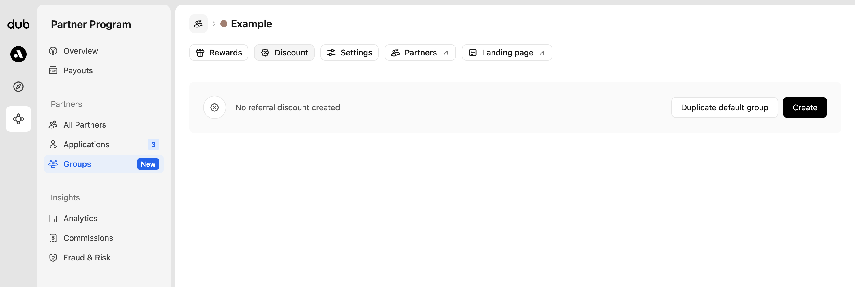Group discounts page