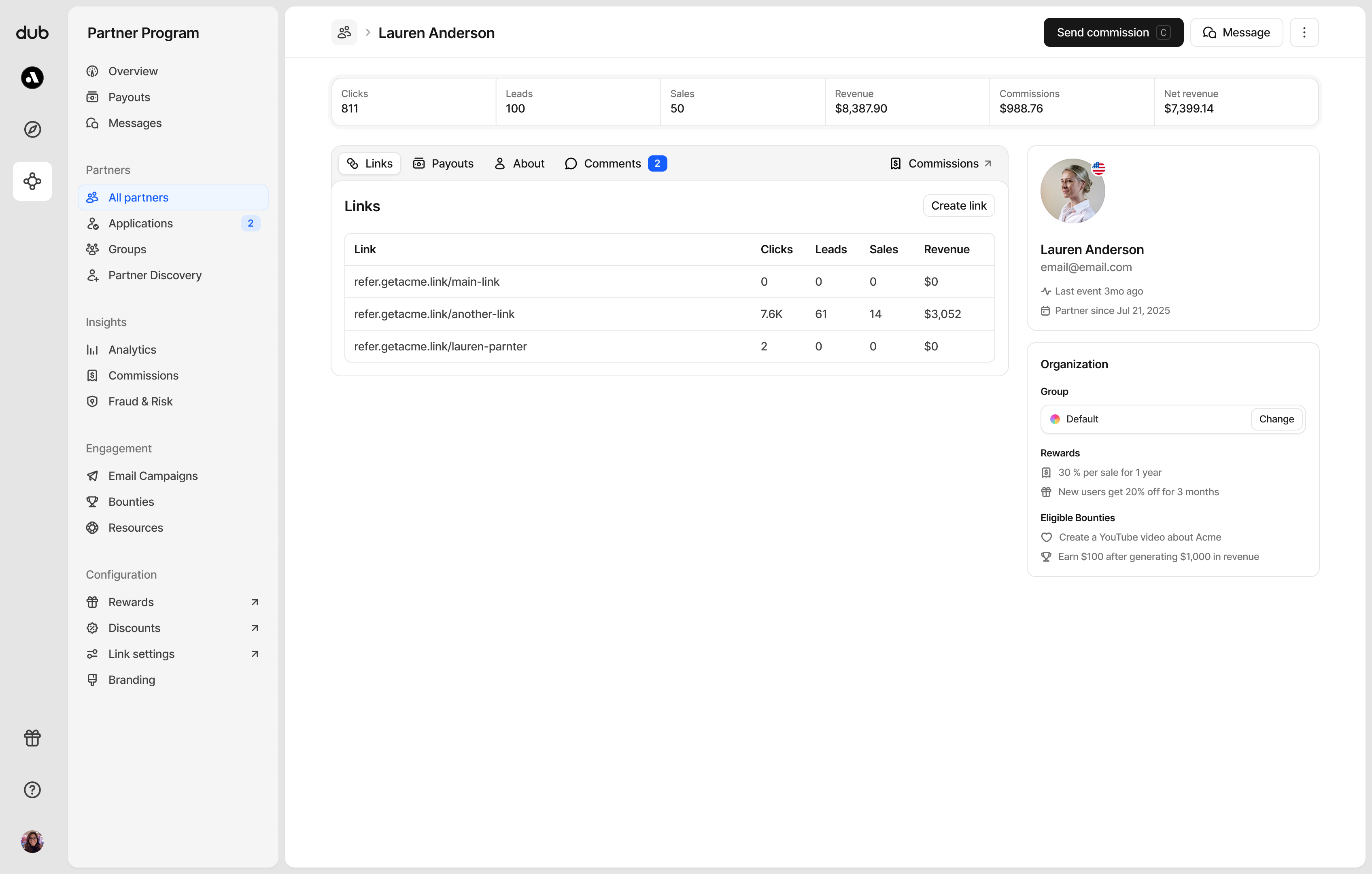 Partner details
