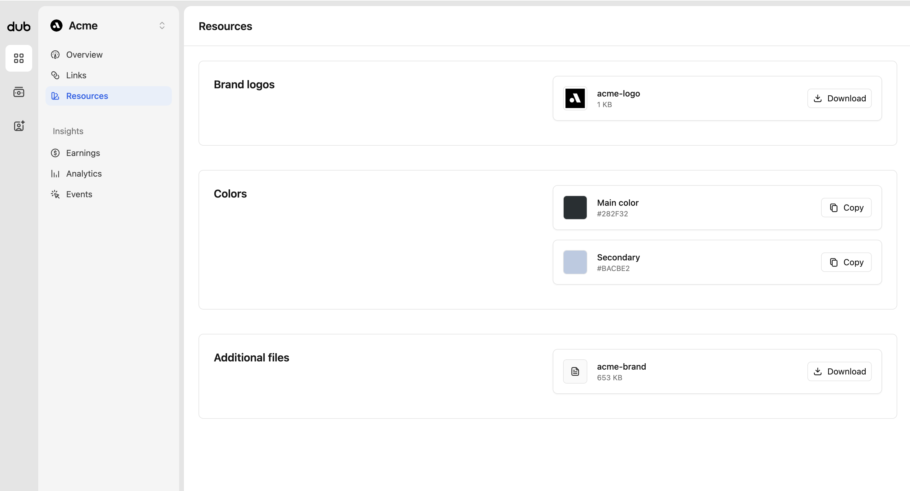 Program resources