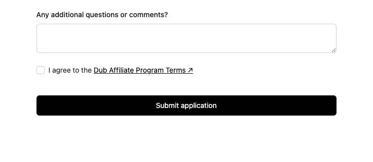 Terms of service checkbox