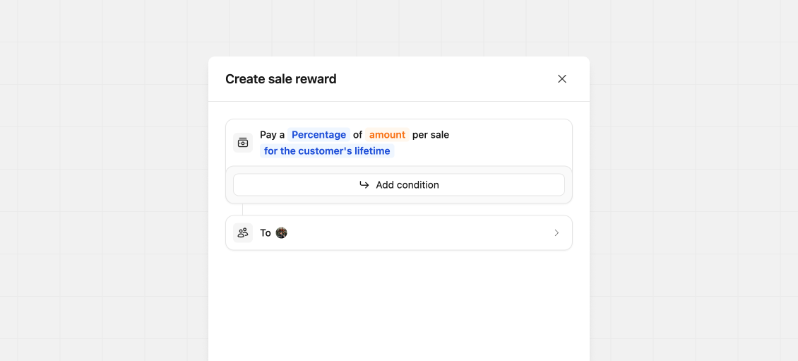 Initial create sale reward state