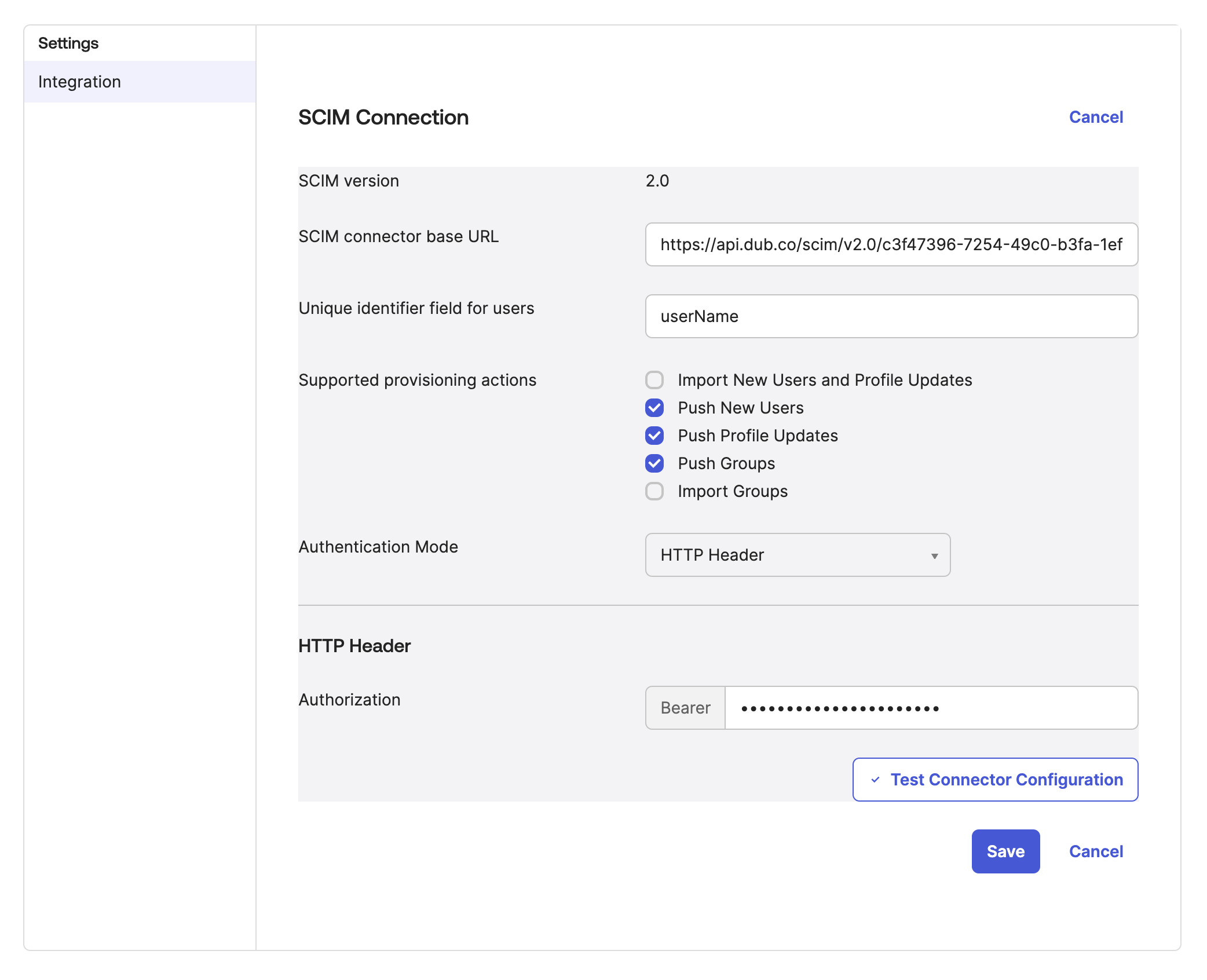 Configure SCIM provisioning