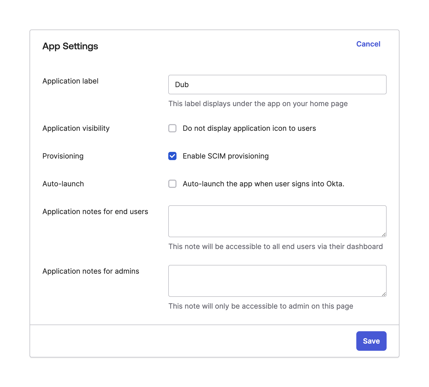 Enable SCIM provisioning